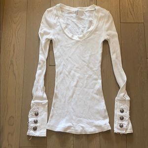 Fp waffle long sleeve with detailing